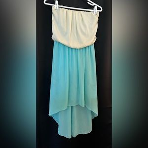 Women’s strapless High-low dress